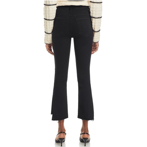 MOTHER The Insider High Rise Crop Step Fray Bootcut Jeans - Picture 5 of 8
